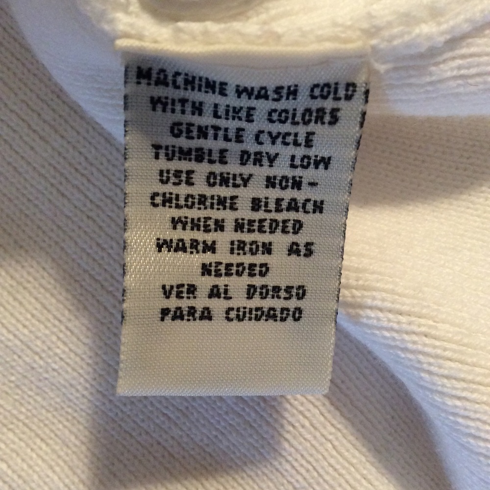 WHITE SQUARE NECK TOP SZ M - Picture 6 of 6